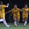 Tiffany Trinidad celebrates late winner in FEU's thrilling comeback versus DLSU in UAAP 86 Women's Football action