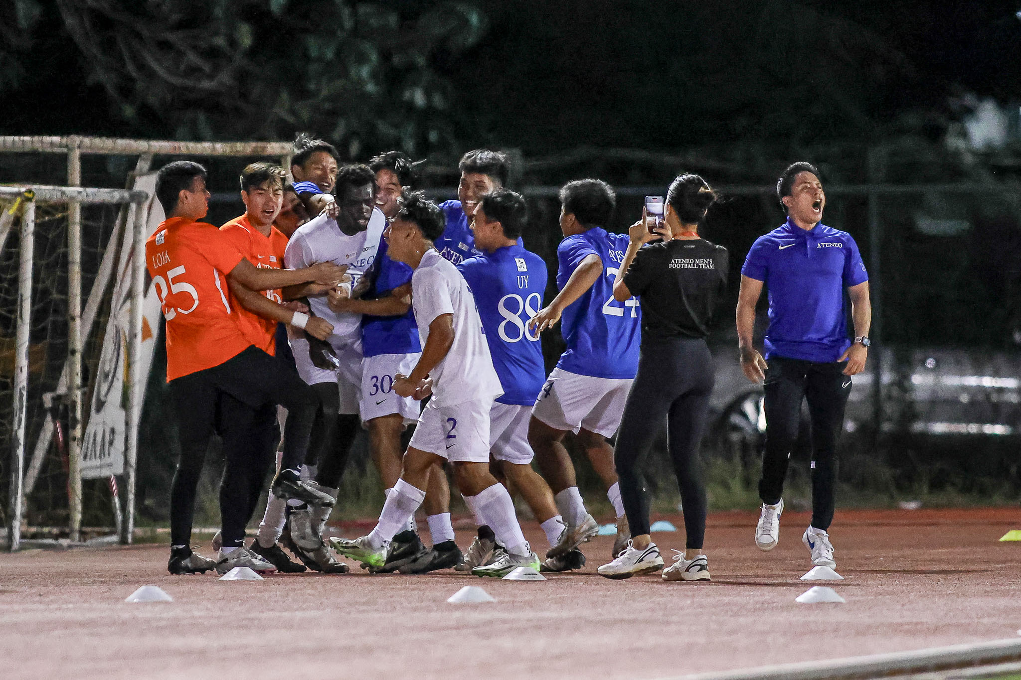 Ateneo celebrate win over rivals DLSU, seal Final Four ticket in UAAP 86 Men's Football