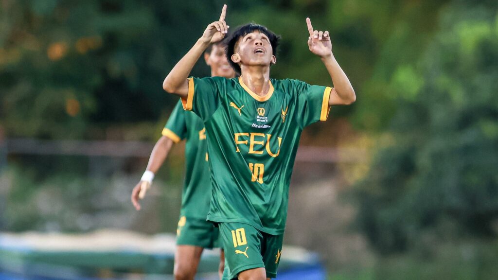 FEU celebrates win over UE to seal top seed in UAAP men's football