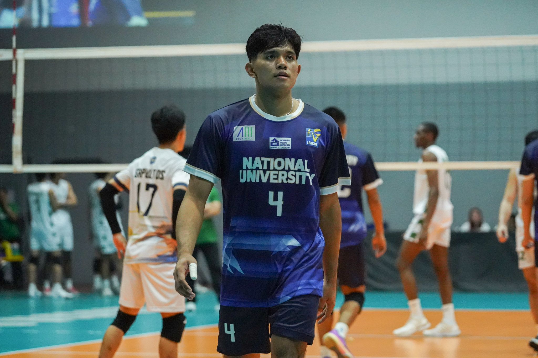 VL-2025-MVT-DLSU-vs-NU_BANDOLA-Mac-Arvin-07771 La Salle stuns NU, joins UST on top of V-League men's board CSJL DLSU News NU UST V-League Volleyball - philippine sports news