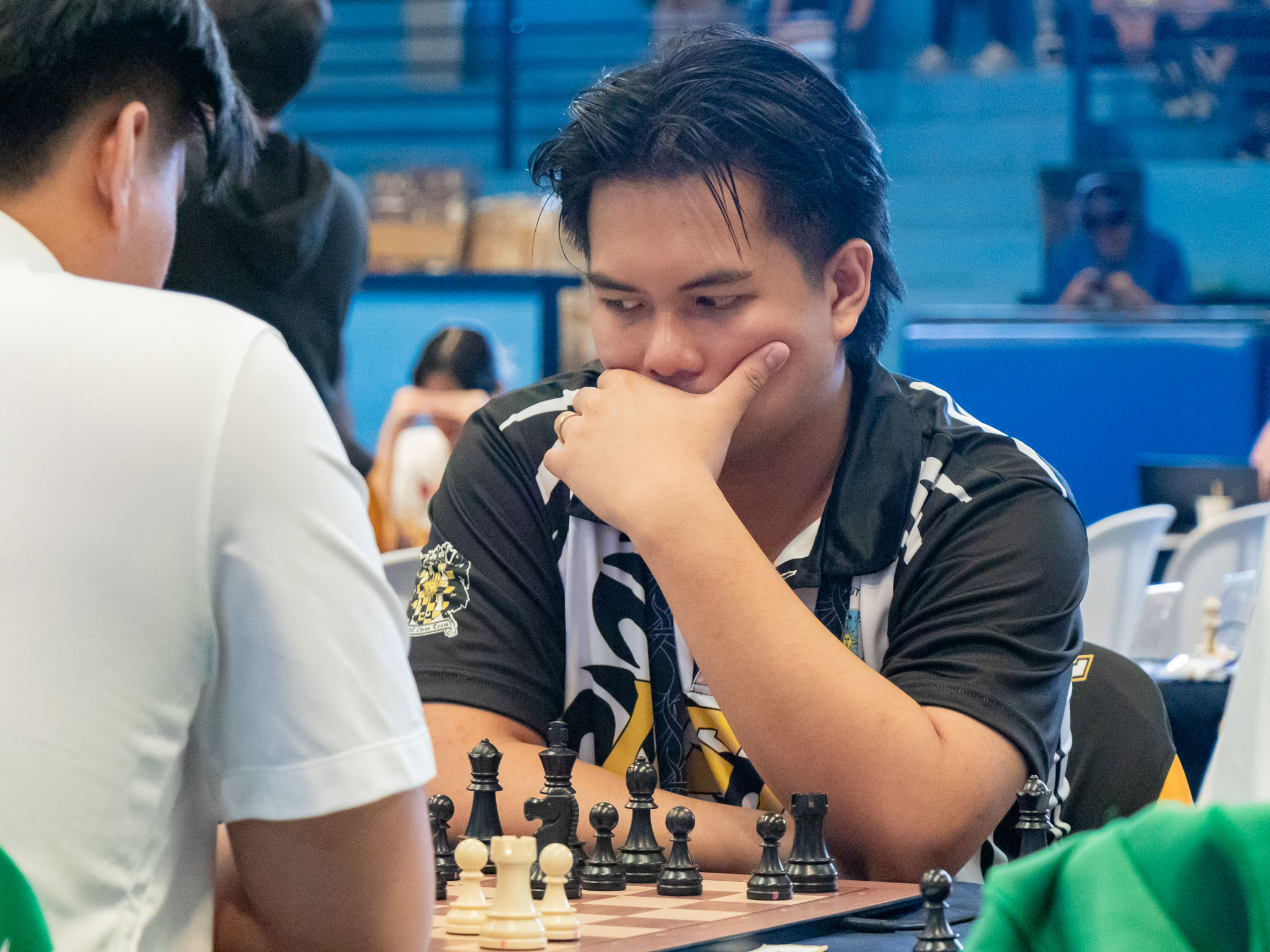 UAAP88-CHESS-MENS-R2-USTvDLSU_Christian-Mark-DaluzUST-4131 Precious Yecla, Christian Daluz lead UST to dominant start in UAAP Collegiate Chess ADMU AdU Chess DLSU FEU News NU UAAP UP UST - philippine sports news