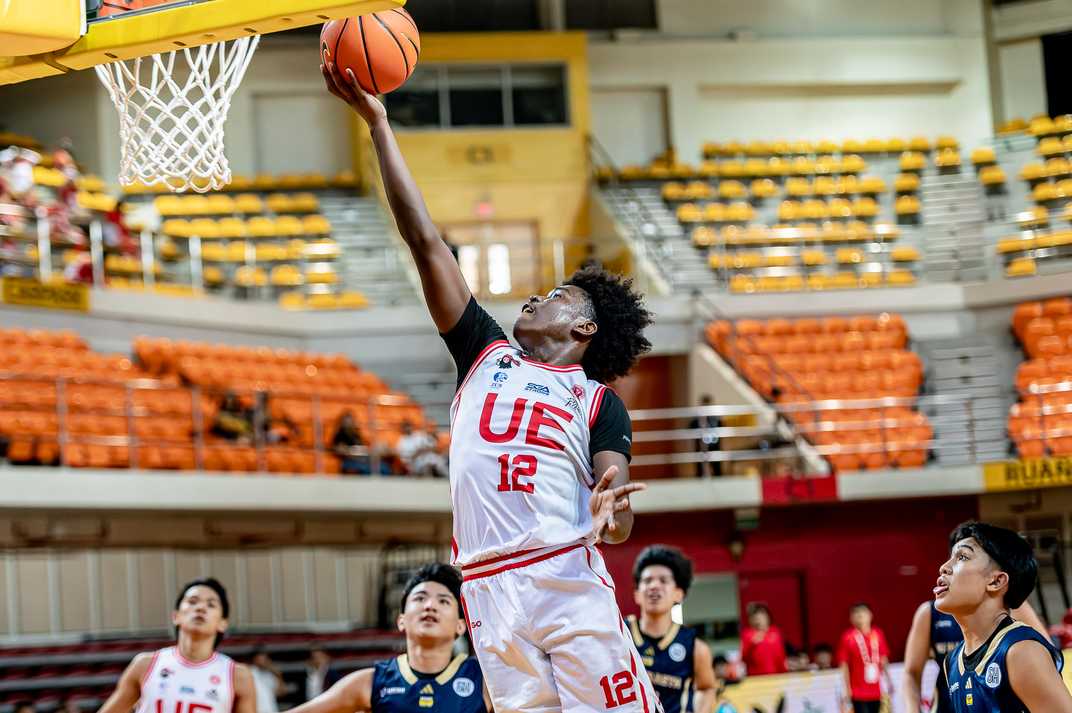 UAAP88-JHS-BB-UE-vs-NUNS-Goodluck-Okebata-34 Goodluck Okebata embraces leadership role as lone holdover for UE Basketball News UAAP UE - philippine sports news
