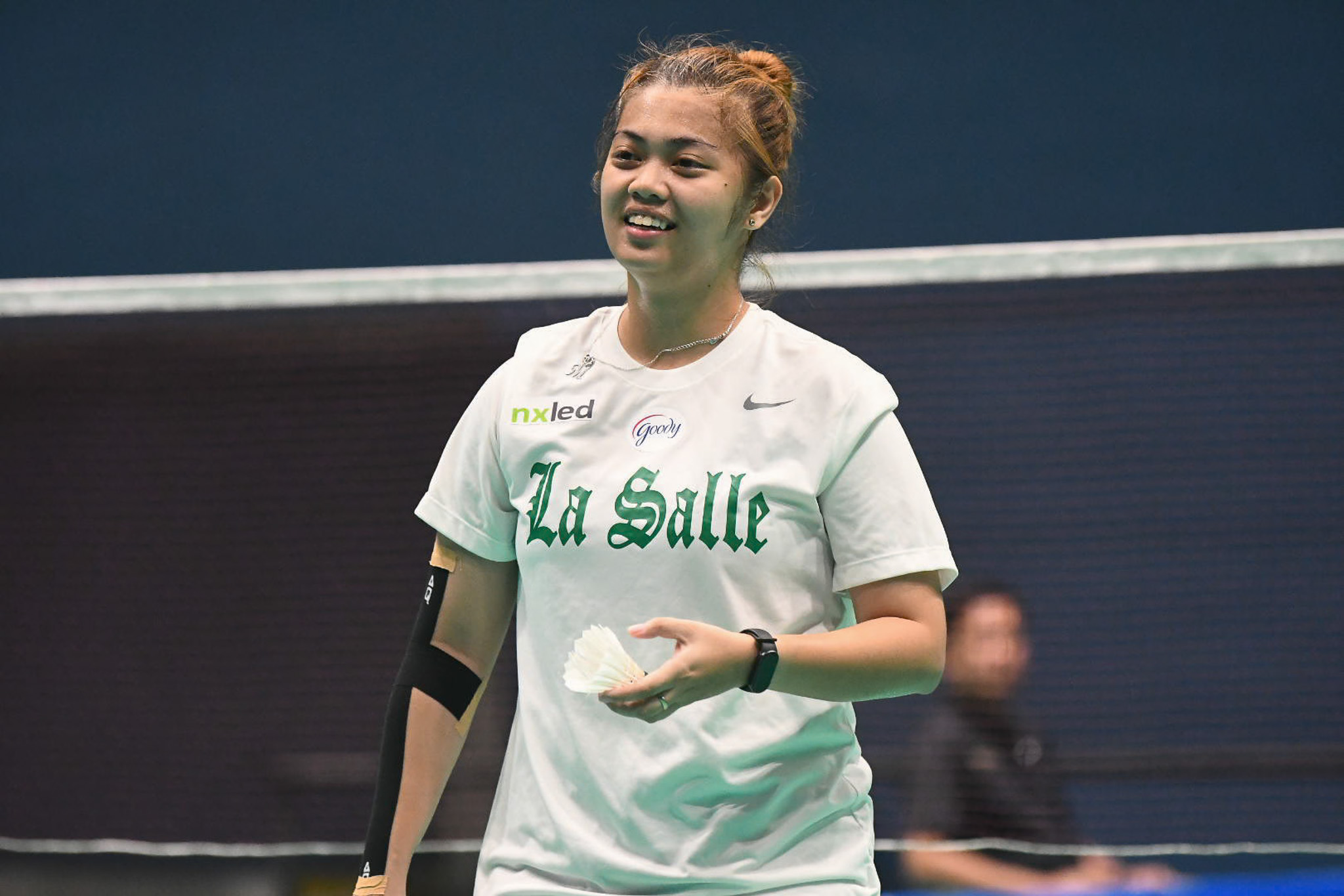 UAAP-Season-88-Women_s-Badminton-DLSU-vs-UST-Mia-Manguilimotan-2 UST punches last UAAP Women's Badminton semis ticket with win over La Salle Badminton DLSU News UAAP UST - philippine sports news