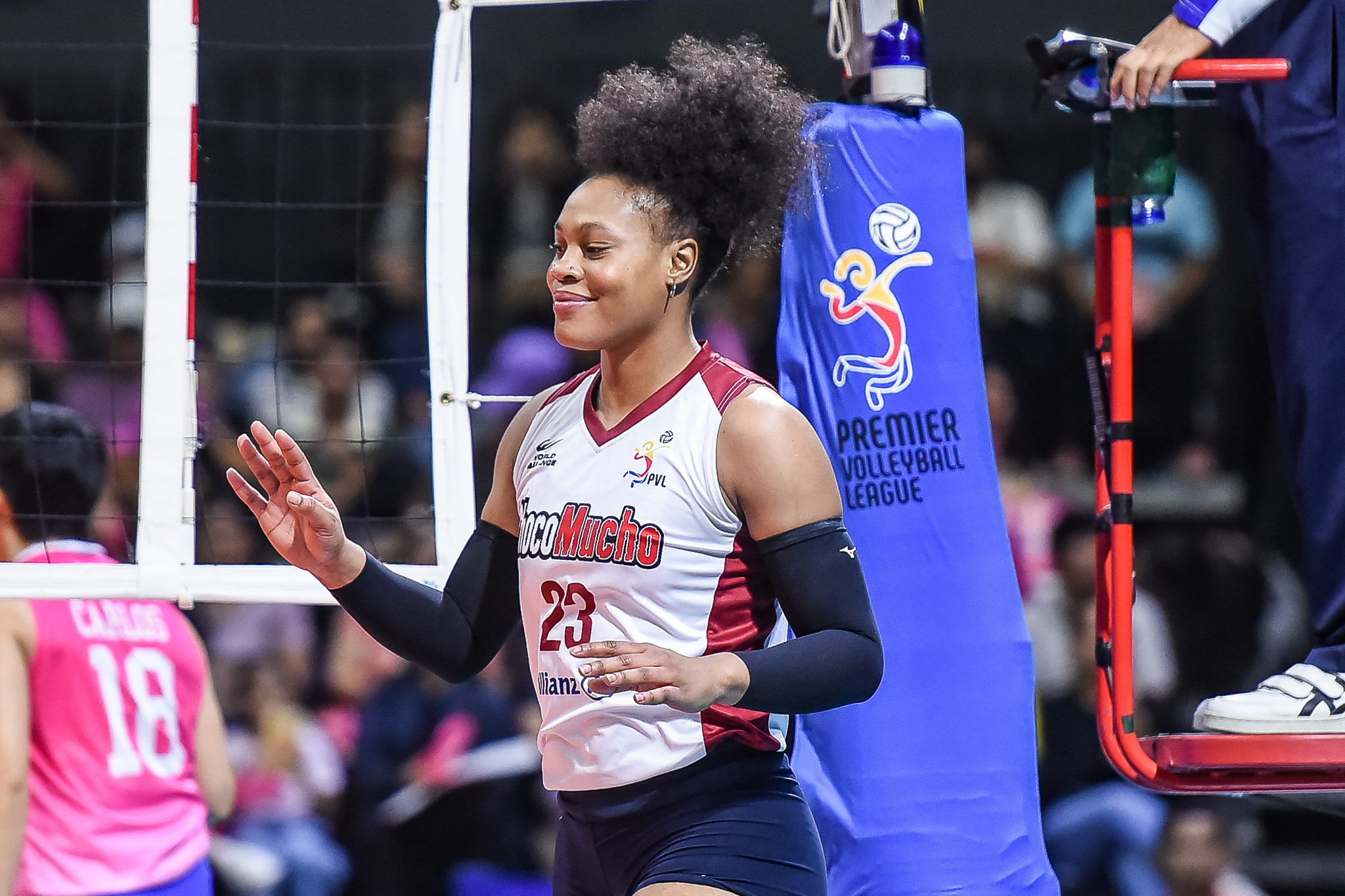 PVL-RC-25-Creamline-vs.-Choco-Mucho-Marlee-Smith-6871 Creamline cruises to PVL QF as Choco Mucho playoff hopes dim News PVL Volleyball - philippine sports news