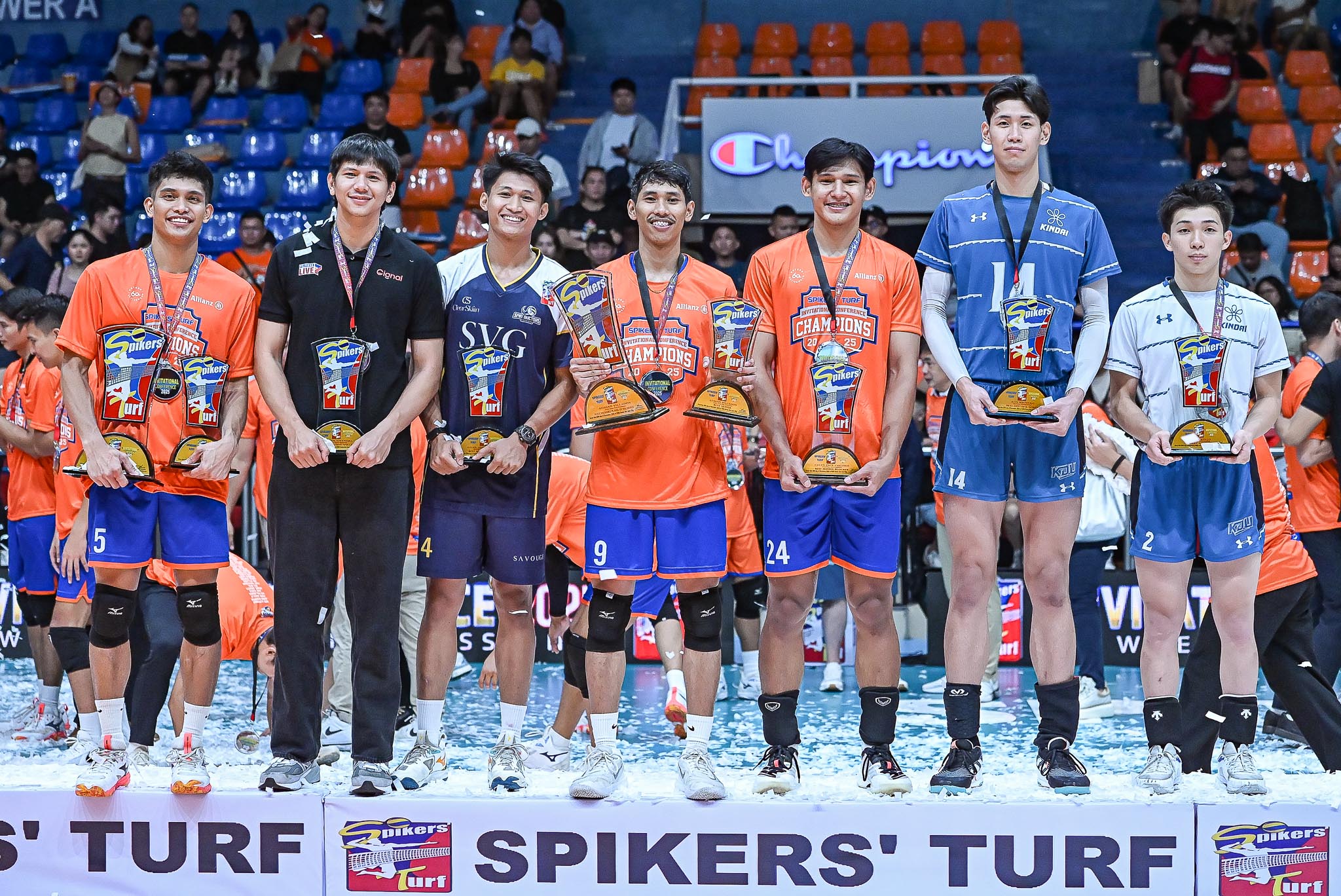 ST-INV-25-Awarding-Awardees-6900 Criss Cross claims first Spikers Turf crown in epic five-set thriller over Kindai U News Spikers' Turf Volleyball - philippine sports news