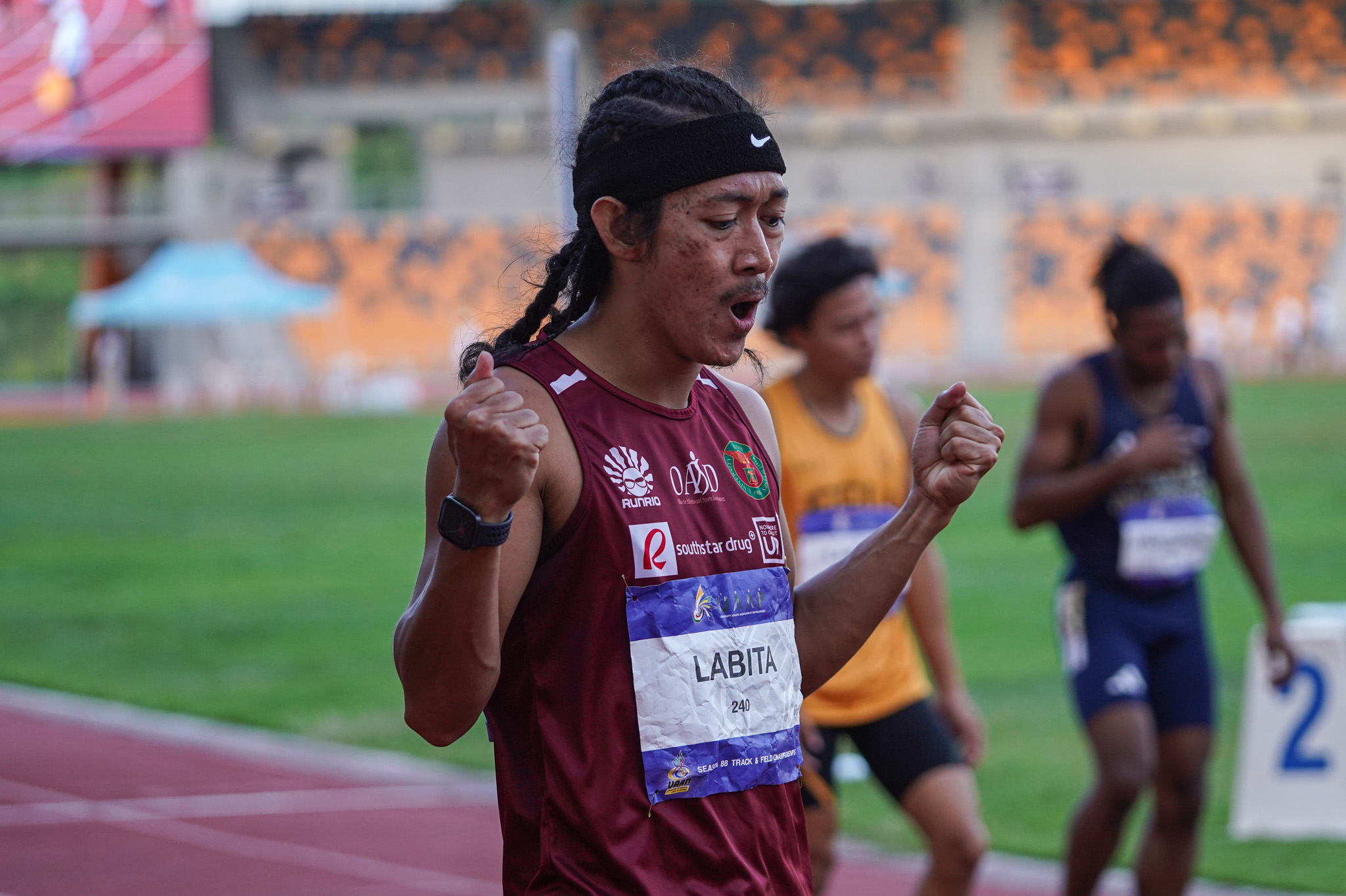 UAAP-88-Athletics-400m-Mens-LABITA-Alhryan-07549 NU surges to UAAP Men's Athletics lead with strong 5,000m showing ADMU AdU DLSU FEU News NU Track & Field UAAP UE UP UST - philippine sports news