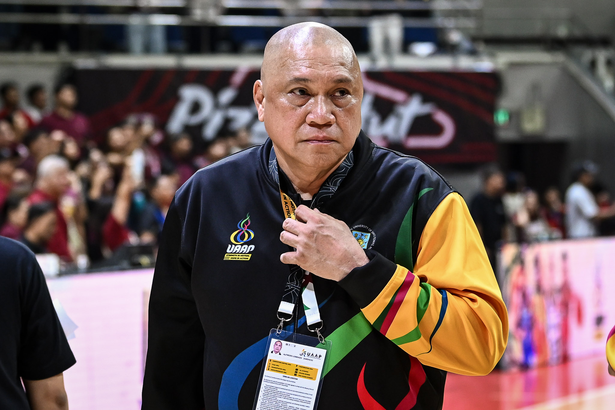 UAAP88-MBB-Coach-Pido-Jarencio-3331 Pido Jarencio leaves UST fate uncertain after another third place finish Basketball News UAAP UST - philippine sports news