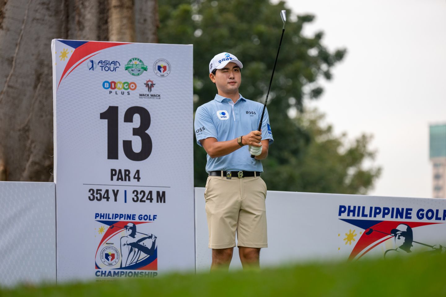 2026-Philippine-Golf-Championship-Wooyoung-Cho Four-way tie at top as Smyth, Wang, Cho, Vongchaisit share lead in Philippine Golf Championship Golf News - philippine sports news