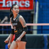 Erika Santos in action for the Cignal Super Spikers in the 2026 PVL All-Filipino Conference
