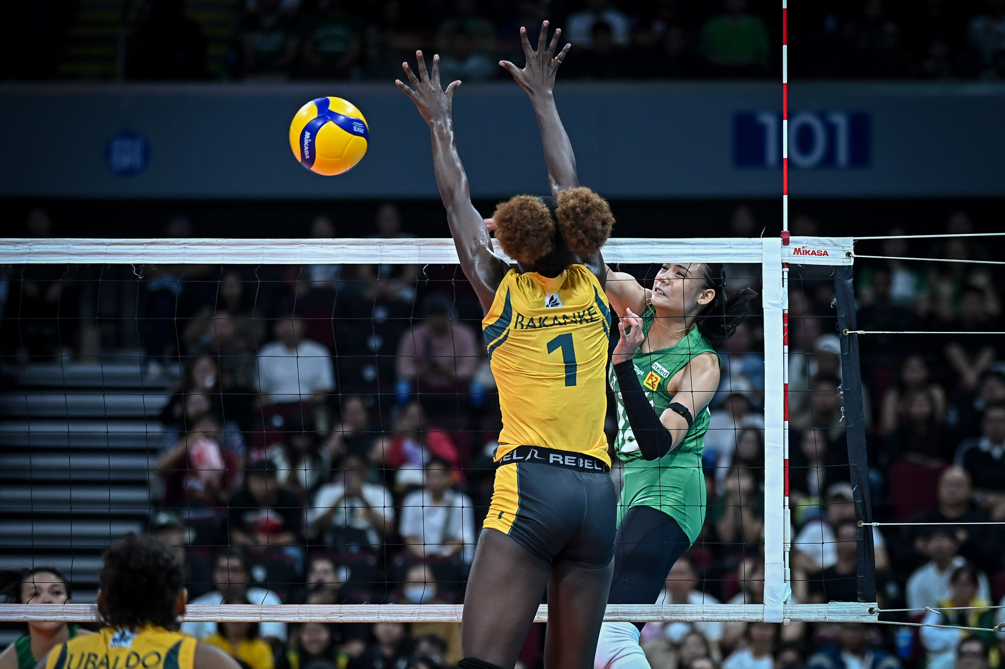 UAAP-88-WVB-FEU-vs.-DLSU-Angel-Canino-2745 Angel Canino loves La Salle’s ‘good guy, bad guy’ leadership with Shev Laput at helm DLSU News UAAP Volleyball - philippine sports news