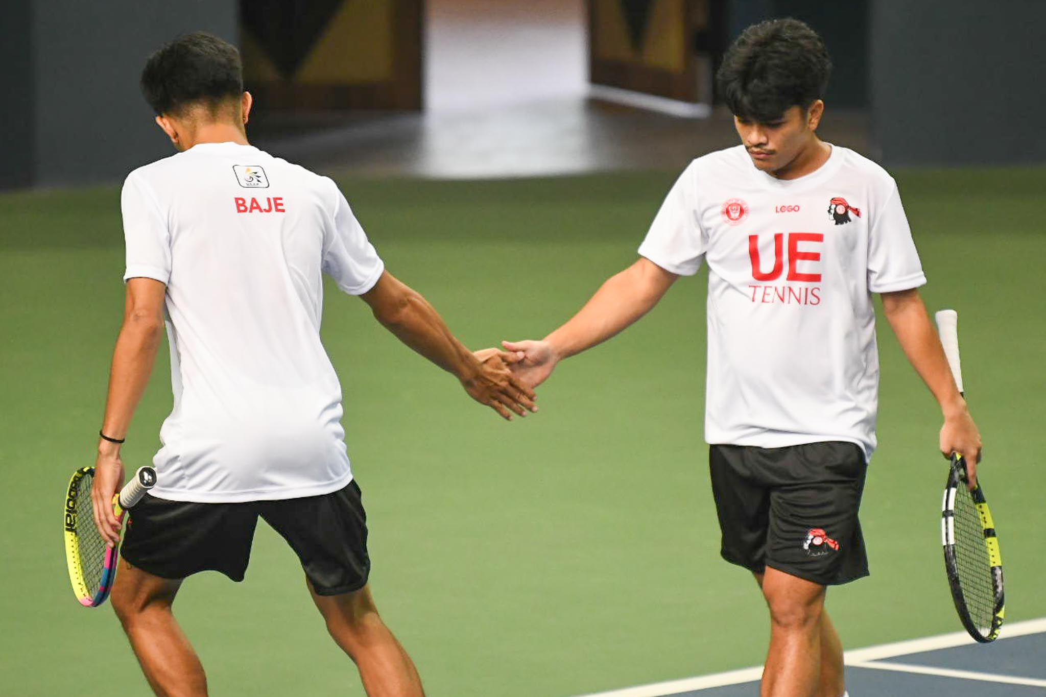 UAAP-Season-88-Mens-Tennis-Morales-Baje-2 Isaac Lim outlasts Ericjay Tangub as NU takes UAAP Men's Tennis finals rematch AdU DLSU News NU Tennis UAAP UE UP UST - philippine sports news
