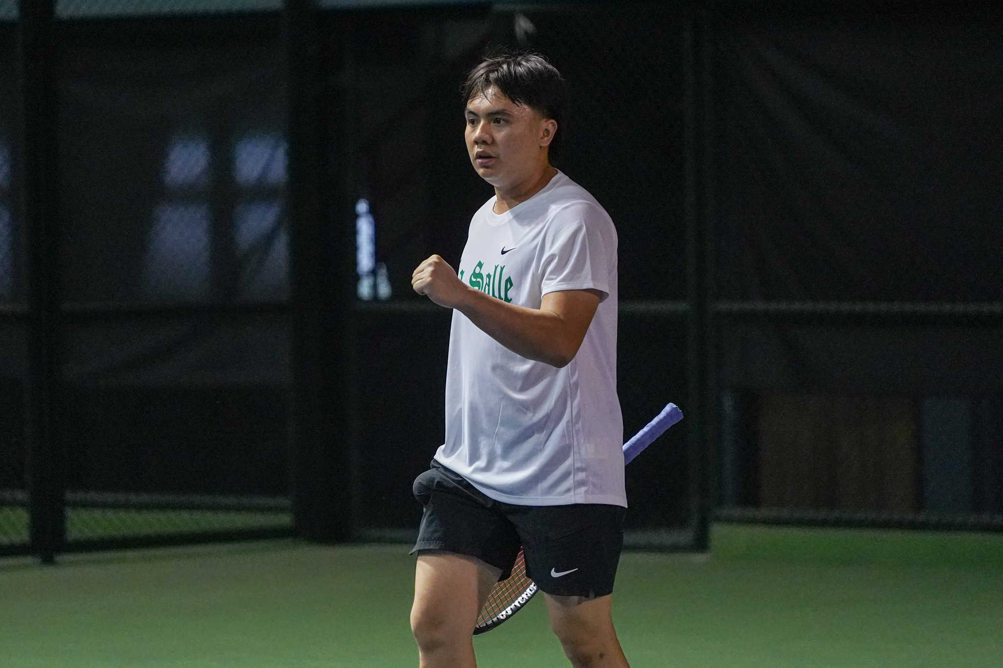 UAAP88-Tennis-Mens_-DLSU-vs-UST_-DLSU_-PO-Fernando-04150 NU claims first win as UE tops UST to gain solo lead in UAAP Men's Tennis ADMU AdU DLSU News NU Tennis UAAP UE UST - philippine sports news