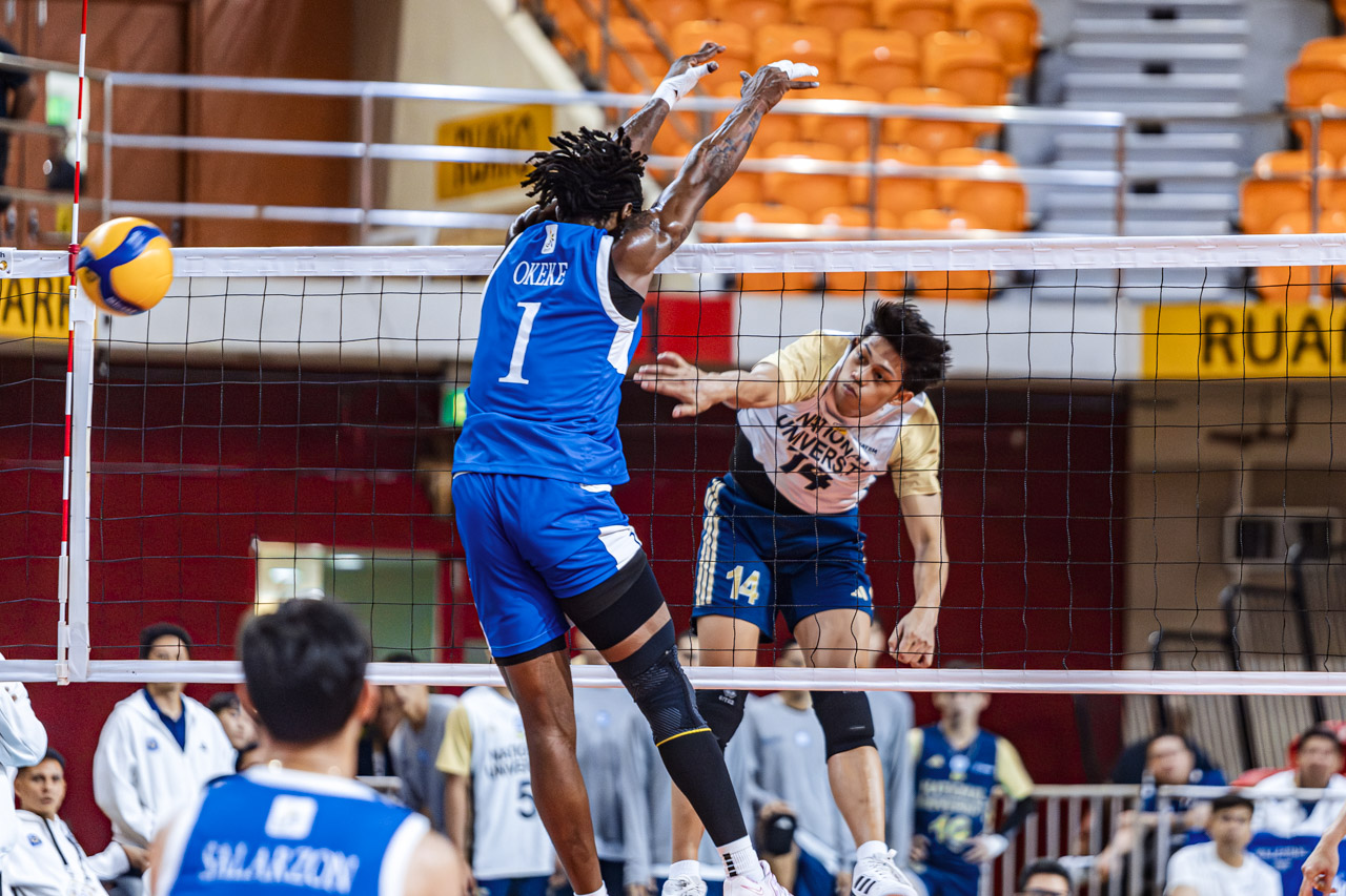 UAAP-S88-NU-vs-ADMU-Mens-Volleyball-Leo-Ordiales-2 NU survives Ateneo in three close sets, moves closer to UAAP Men's Volleyball Final Four ADMU News NU UAAP Volleyball - philippine sports news