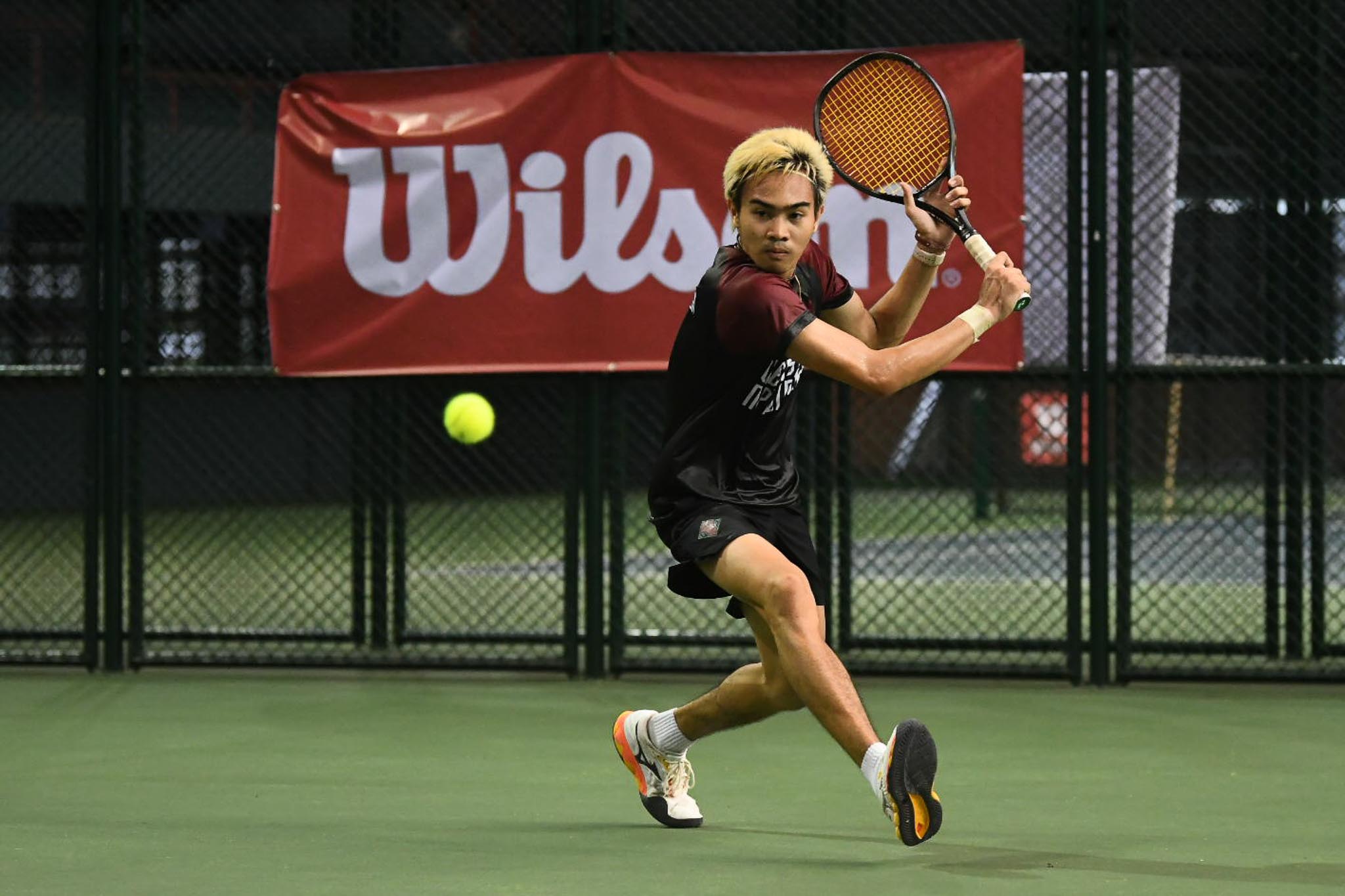 UAAP-Season-88-Mens-Tennis-NU-vs-UP-Heinz-Carbonilla-3 NU, UST force playoff for UAAP Men's Tennis twice-to-beat bonus AdU DLSU News NU Tennis UAAP UE UP UST - philippine sports news