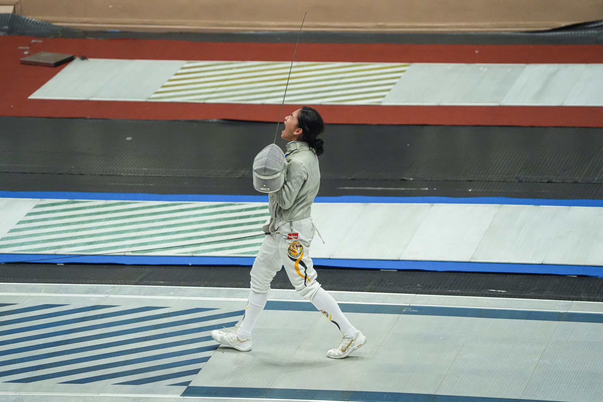 UAAP88-Fencing-Tournament_-Girls-Sabre-Indiv-Finals_-GILLANA-Estelliah-07455 Rookie Jennina Mendoza takes UAAP Women's Epee gold, keeps UP in lead ADMU DLSU Fencing News UAAP UE UP UST - philippine sports news