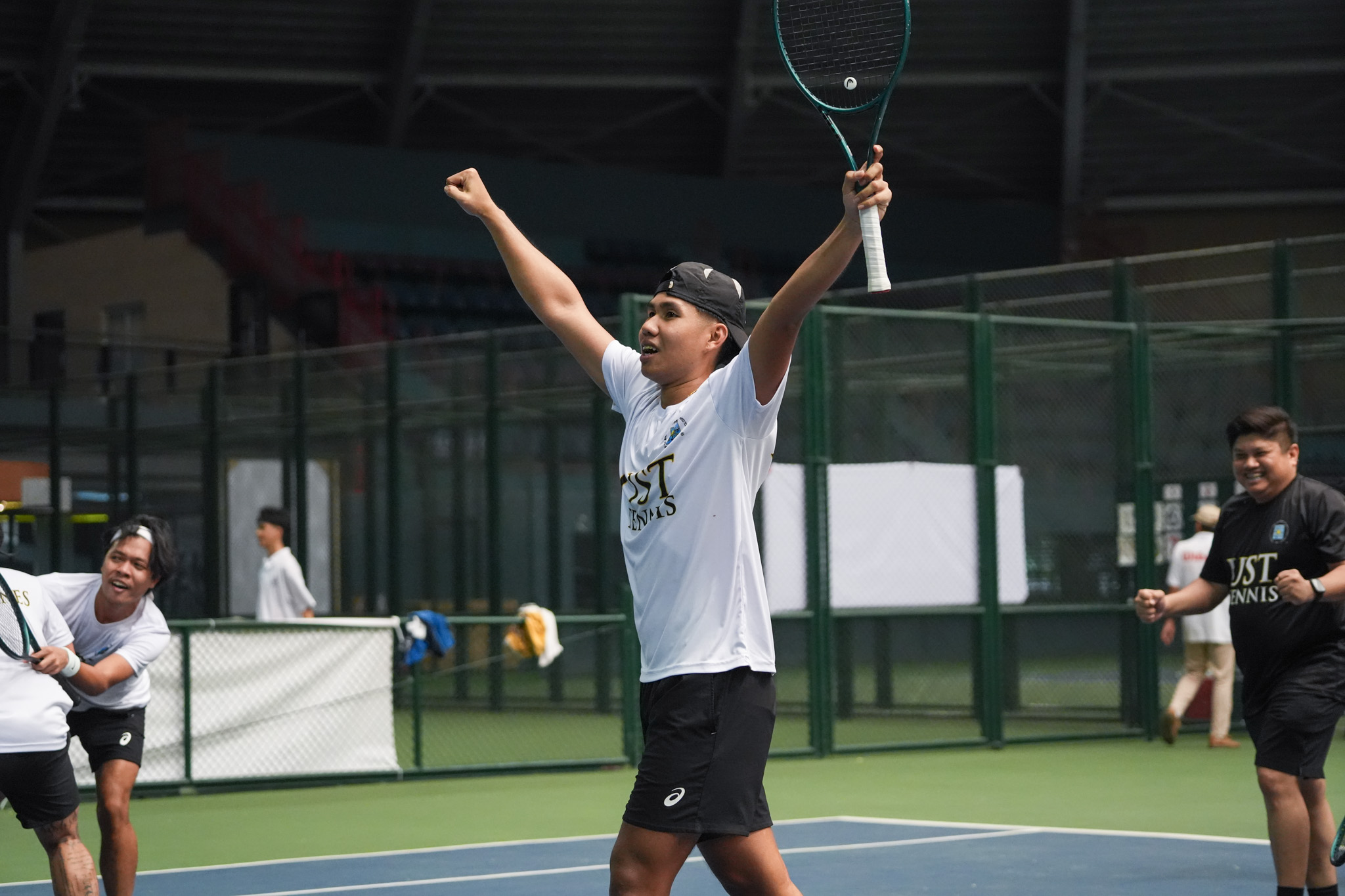 UAAP88-Tennis-Tournament-Mens-Finals_-BAUTISTA-Richard-01801 UST secures 17th UAAP Men's Tennis title, ends UP's dream News Tennis UAAP Uncategorized UP UST - philippine sports news