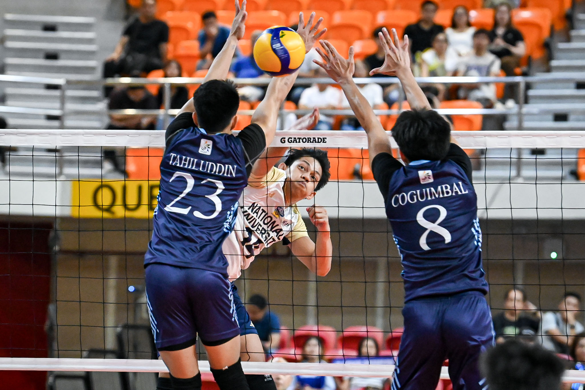 UAAP88-MVB-Leo-Ordiales-1295 Ordiales, Buddin fire 26 each vs Adamson to power NU into UAAP Men's Volleyball Final Four AdU News NU UAAP Volleyball - philippine sports news