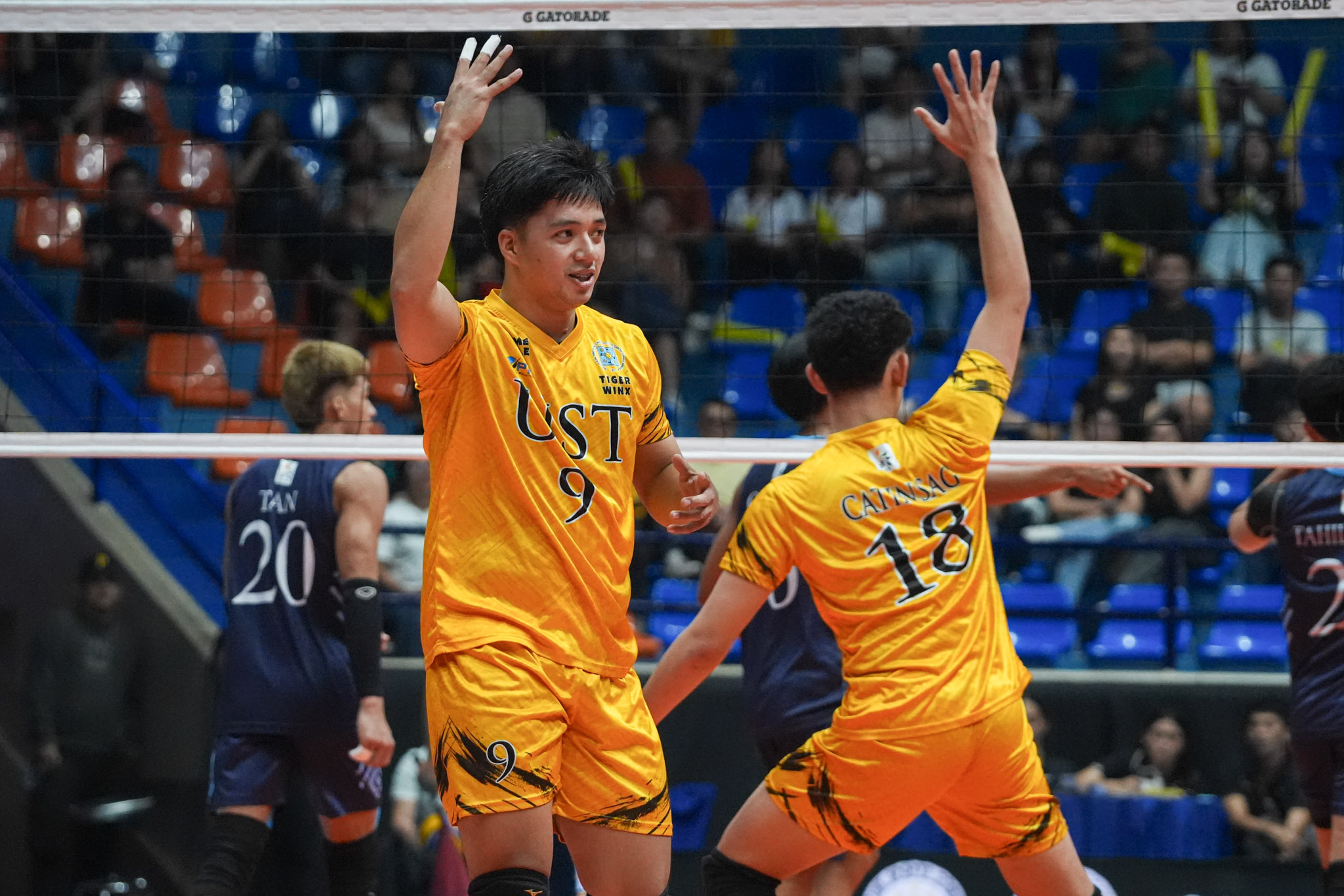 UAAP88-MVB-UST-vs-ADU_-AVILA-Joshua-07698 Ybañez, Avila power UST past Adamson to clinch UAAP Men's Volleyball Final Four berth AdU News UAAP UST Volleyball - philippine sports news