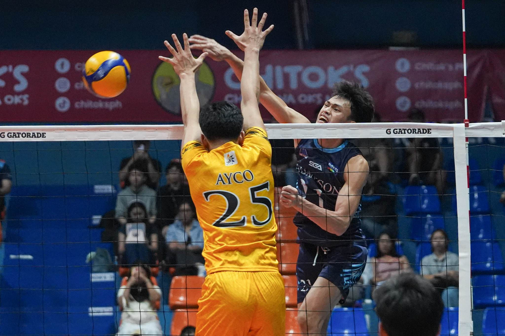 UAAP88-MVB-UST-vs-ADU_-BESORIO-Richard-07672 Ybañez, Avila power UST past Adamson to clinch UAAP Men's Volleyball Final Four berth AdU News UAAP UST Volleyball - philippine sports news