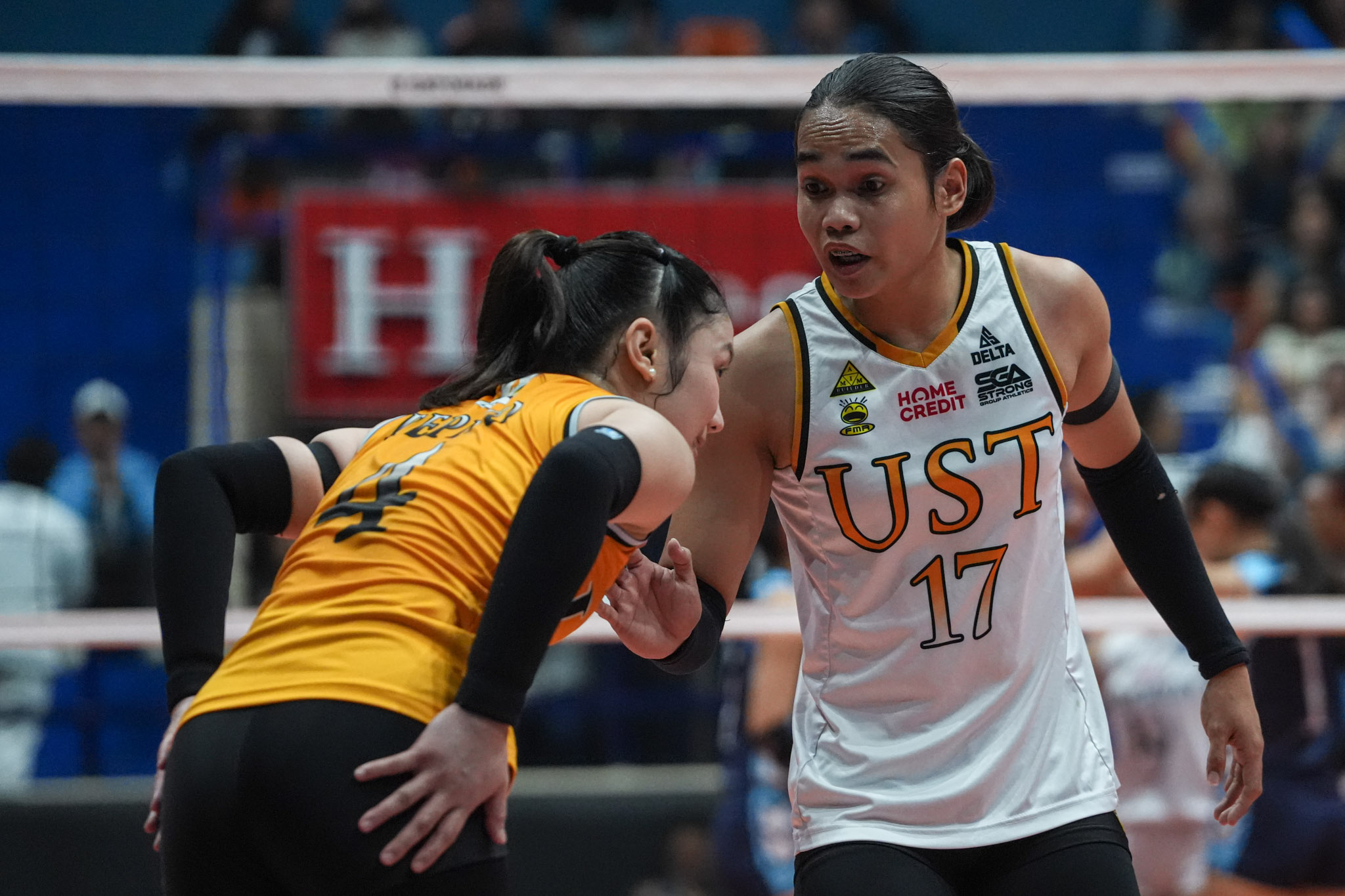 UAAP88-WVB-UST-vs-ADU_-POYOS-Angeline-08448 Adamson outlasts UST in tight three-set win, grabs share of third in UAAP Women's Volleyball AdU News UAAP UST Volleyball - philippine sports news