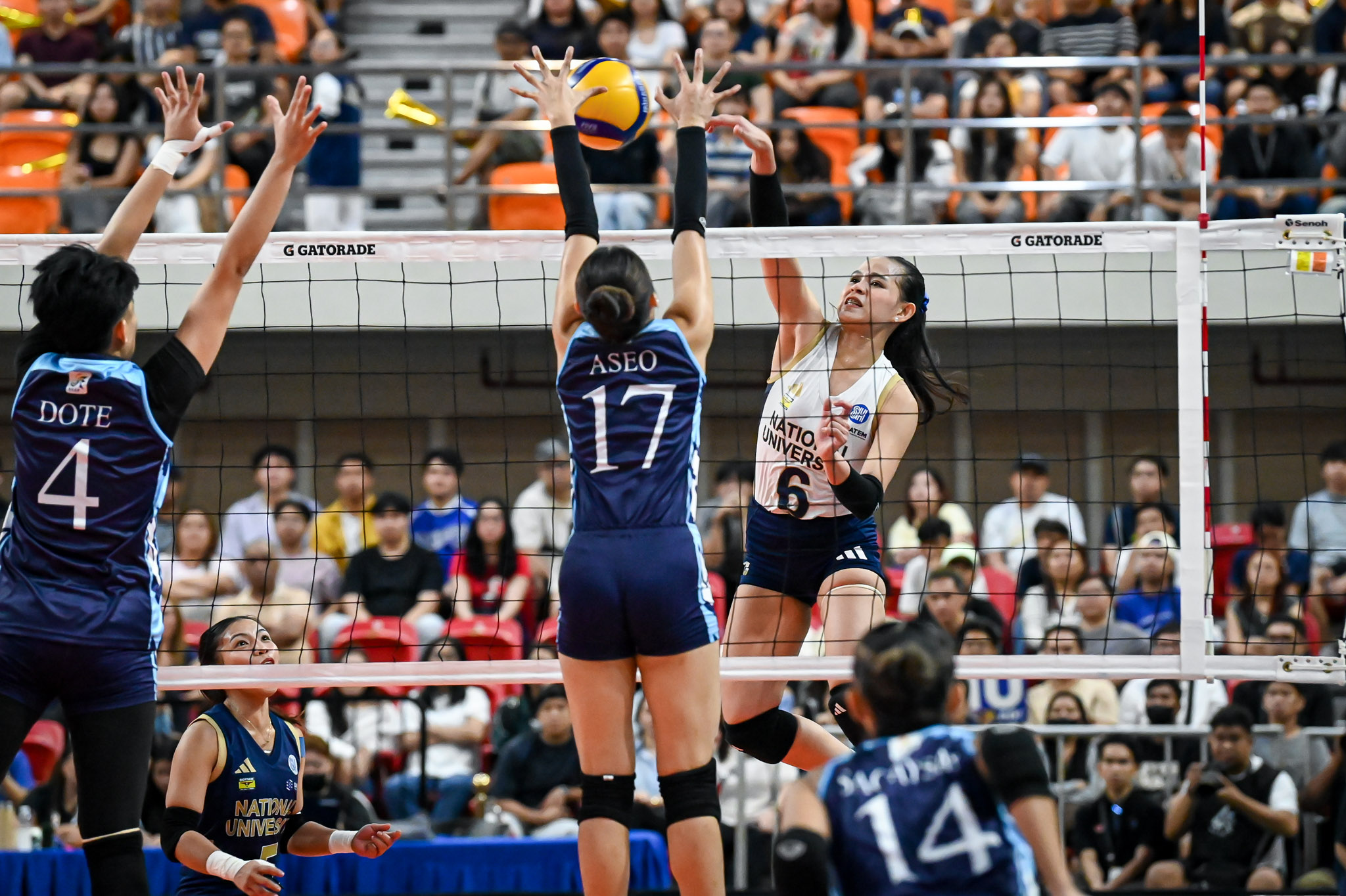 UAAP88-WVB-Vange-Alinsug-1641 NU overpowers Adamson, strengthens hold on second in UAAP AdU News NU UAAP Volleyball - philippine sports news