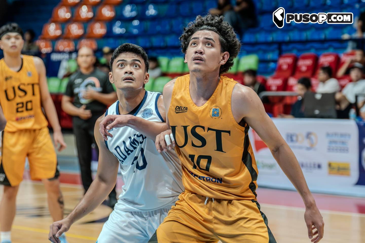2026-Filoil-UST-def-ADU-Gelo-Crisostomo Koji Buenaflor leads balanced attack vs Adamson as UST stays hot in Filoil AdU AU Basketball CSJL EAC JRU LPU NCAA News UPHSD UST - philippine sports news